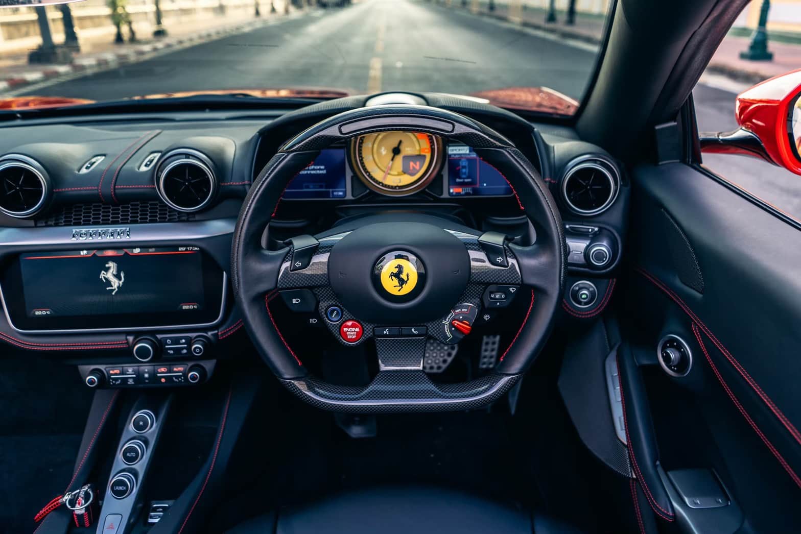 Cockpit ของ Ferrari Portofino
