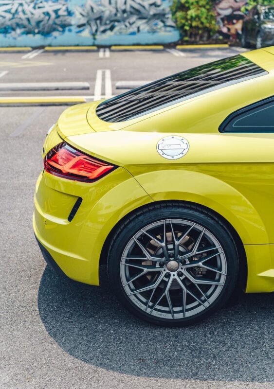 ด้านหลังของ Audi TT 2022