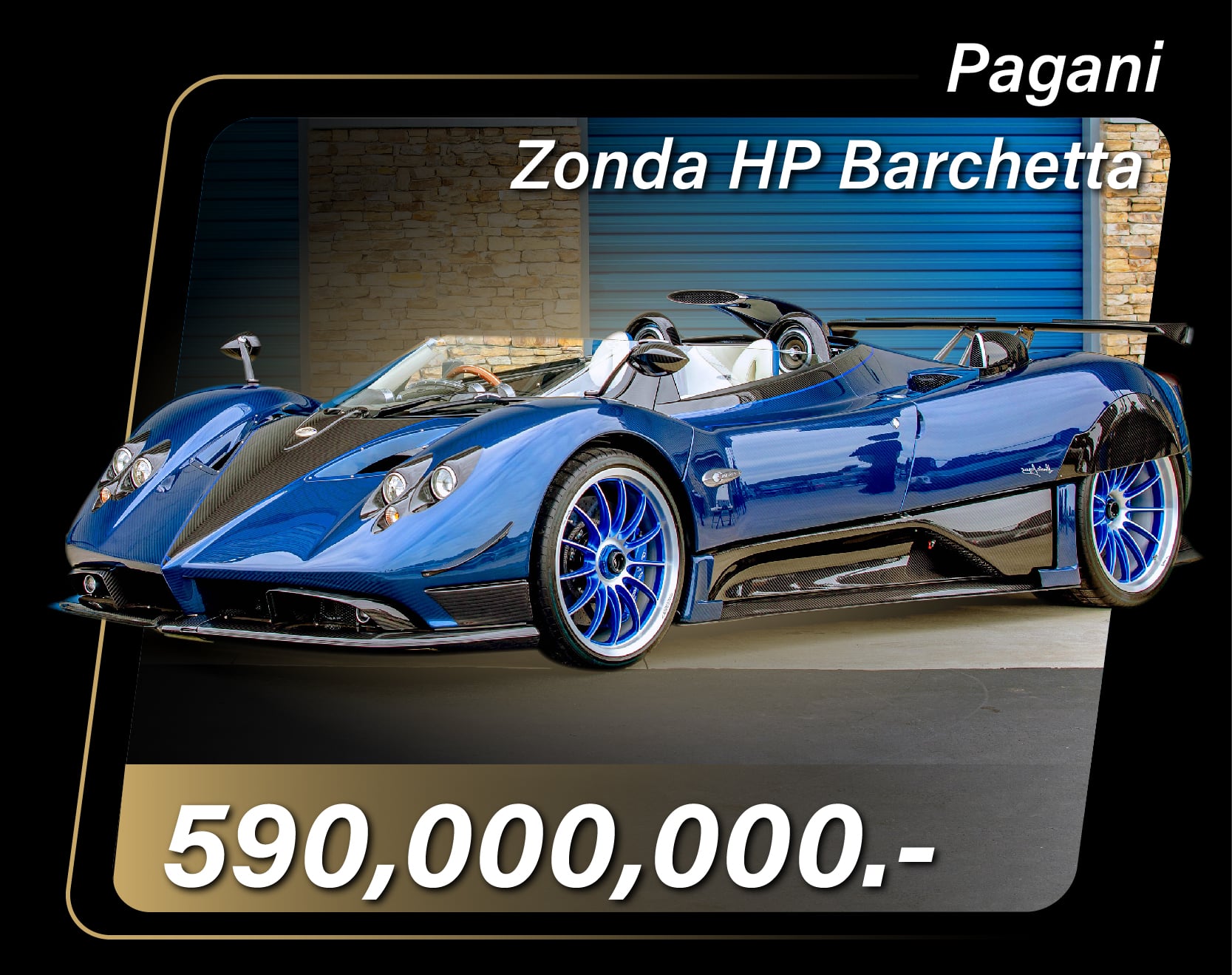 Pagani Zondra HP Barchetta