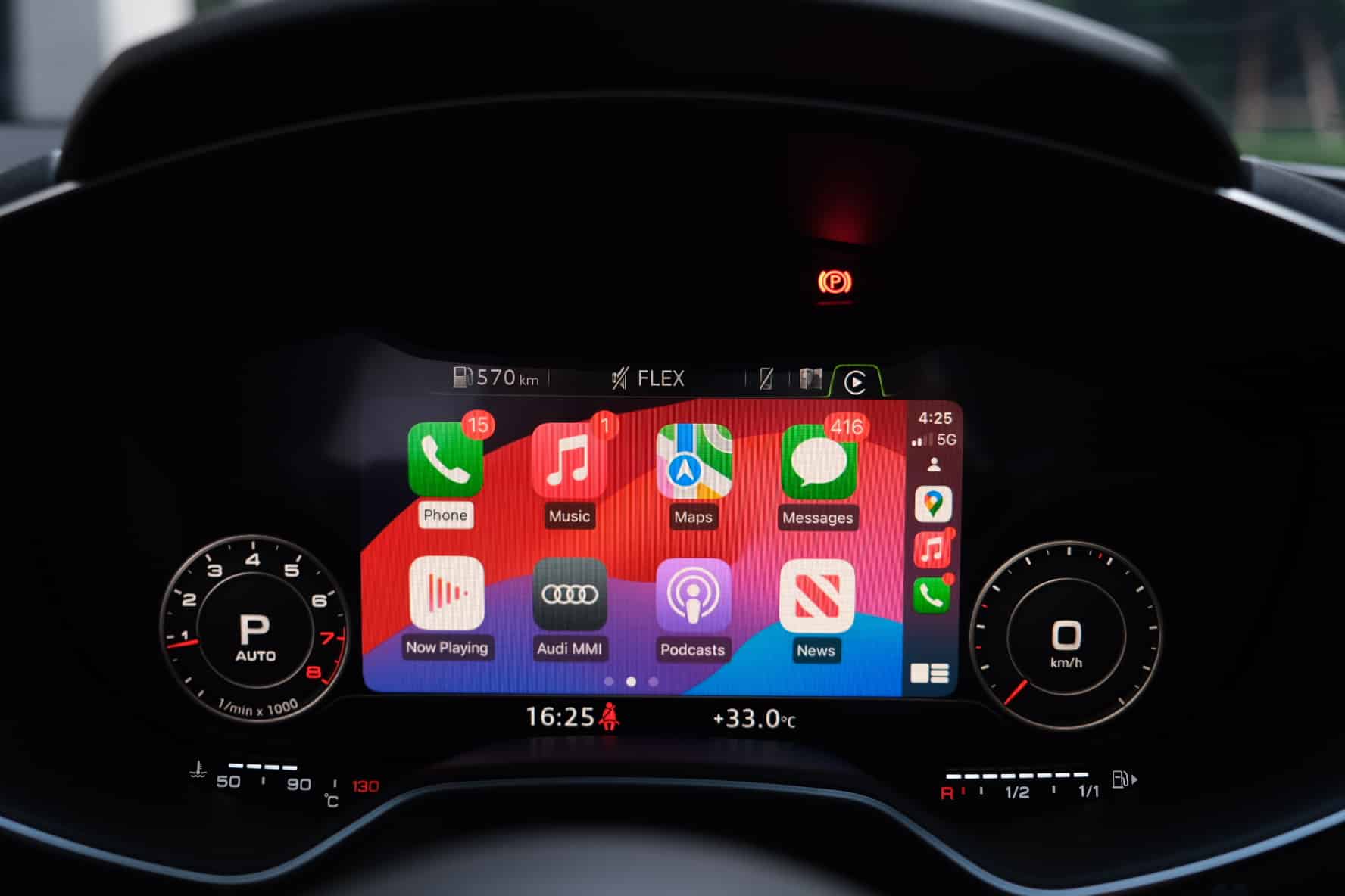 ระบบ Apple CarPlay ของ Audi TT 2024