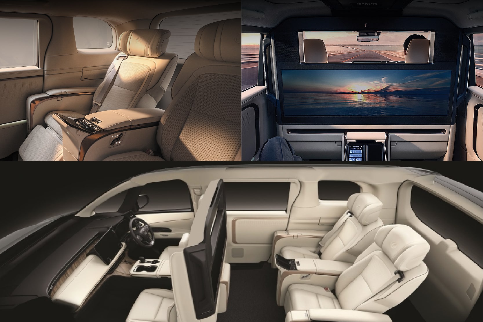 ภายในของ Lexus LM350h รุ่น 4 ที่นั่ง VIP