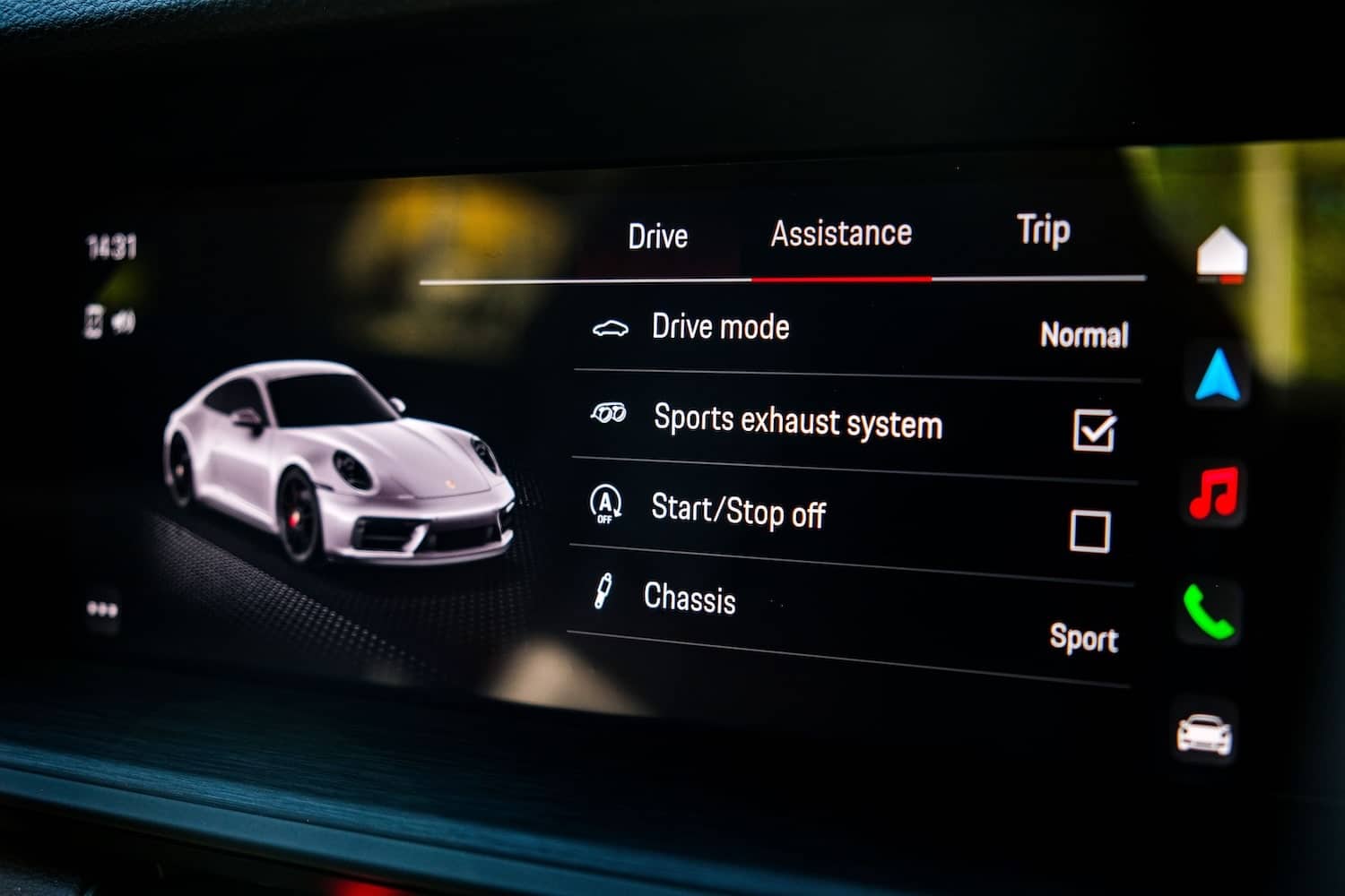 Drive Mode ให้เลือกการขับขี่ต่างๆของ Porsche 992 GTS