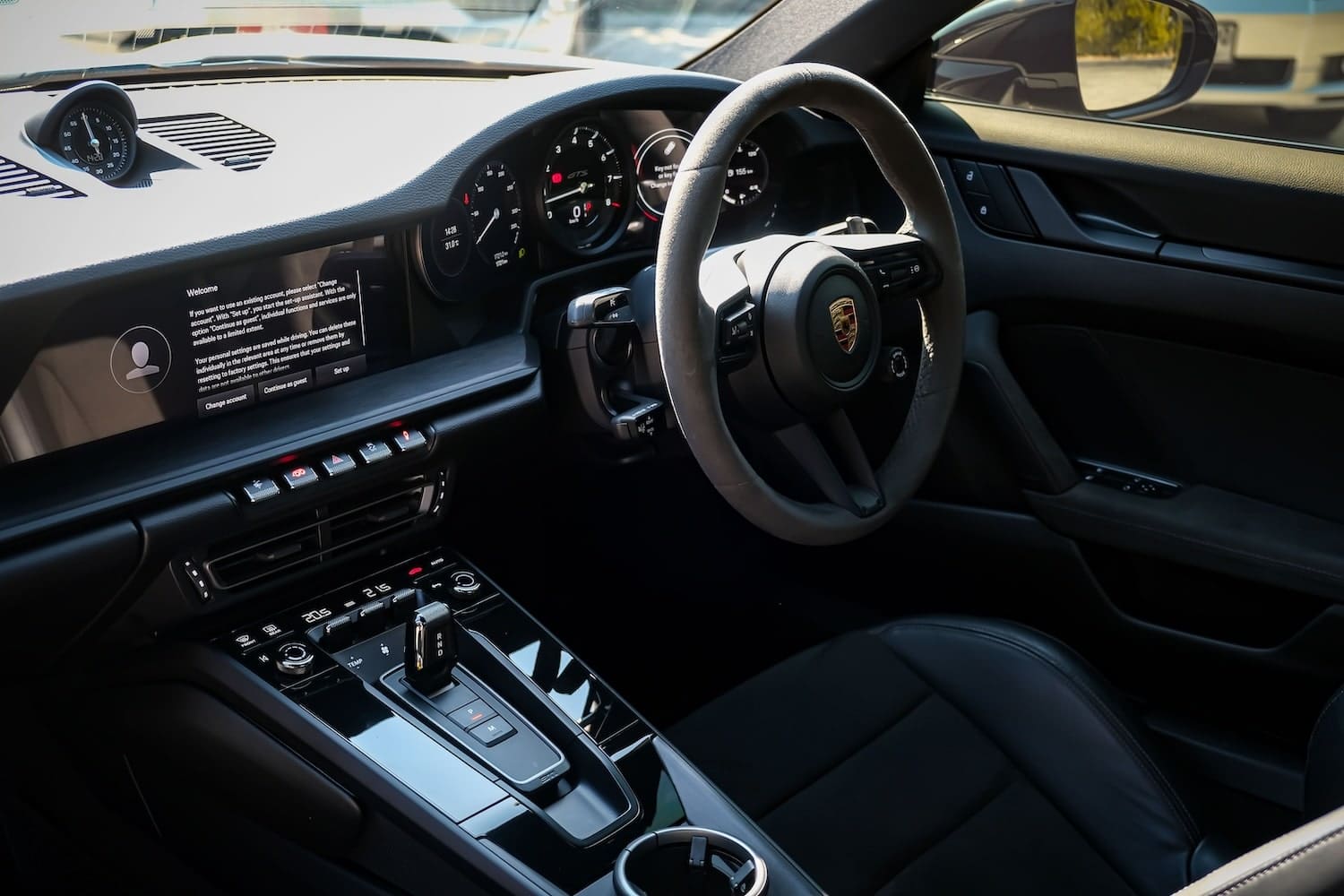 ภายในของรถ Supercar Porsche