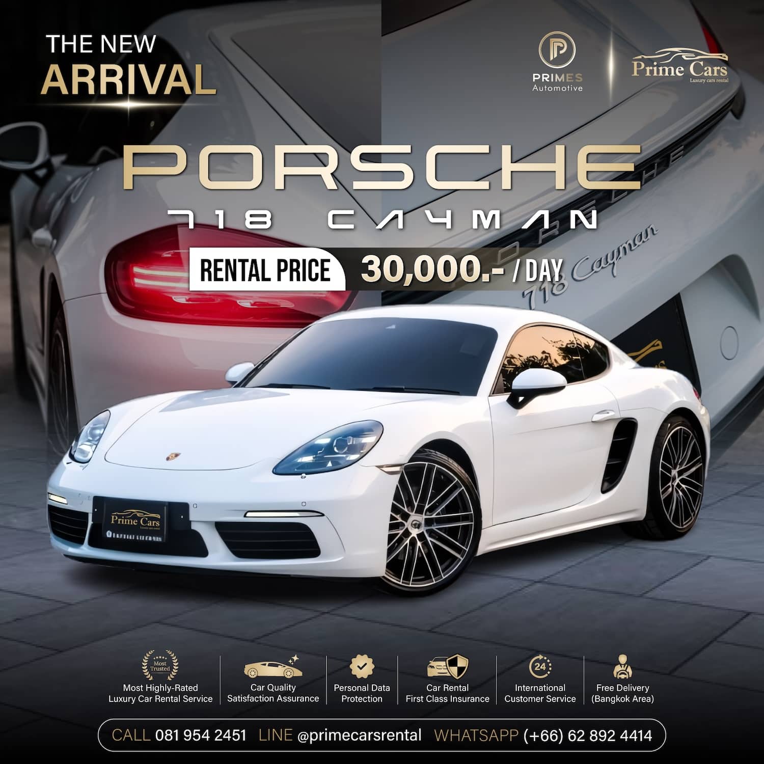 เช่ารถ Porsche 718 Cayman 982