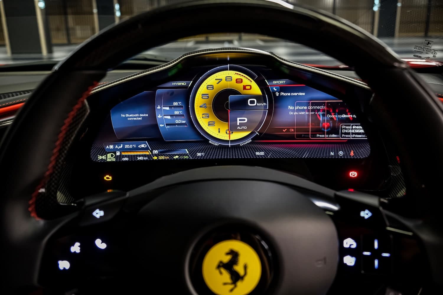 Instrument Cluster แบบใหม่เป็น Digital สำหรับ Ferrari 296 และ SF90