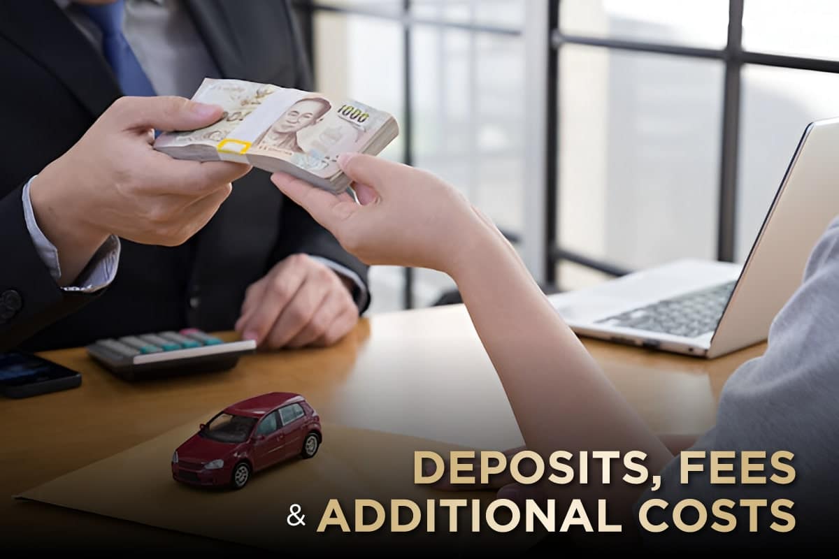 Renting Luxury Cars in Thailand Deposit and additional costs