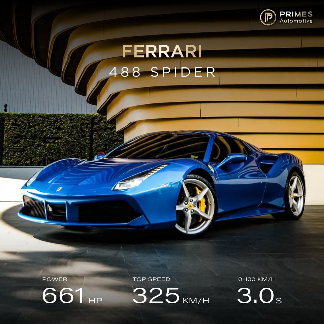 เช่า Ferrari 488 Spider กรุงเทพ
