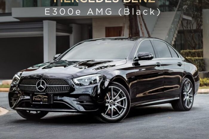 เช่า Mercedes-Benz E300e AMG W213 Facelift กรุงเทพ (ซีดานหรู PHEV สีดำ) — Rent Mercedes-Benz E300e Thailand