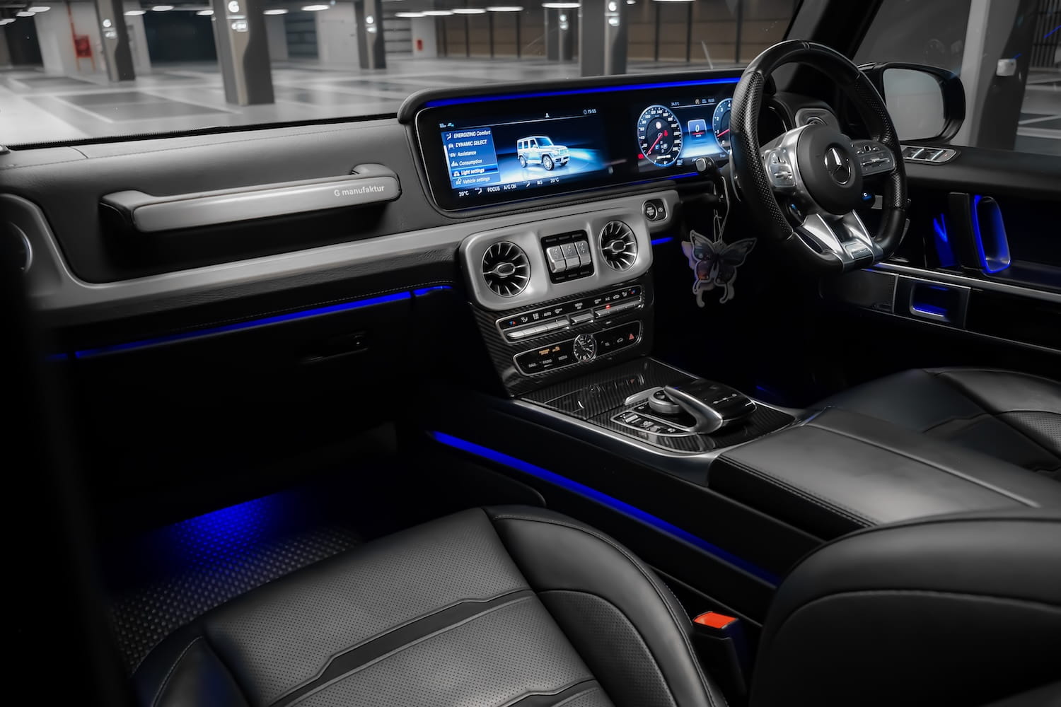 Mercedes AMG G63 luxury interior ambient lighting