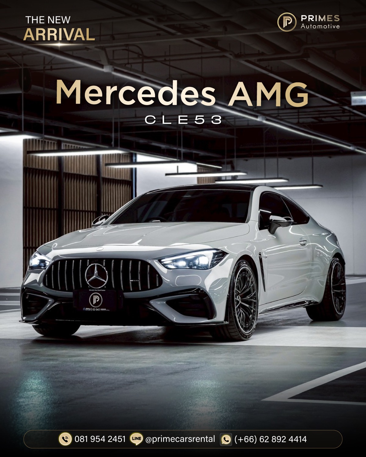 Mercedes-AMG CLE53 rental Thailand hotel