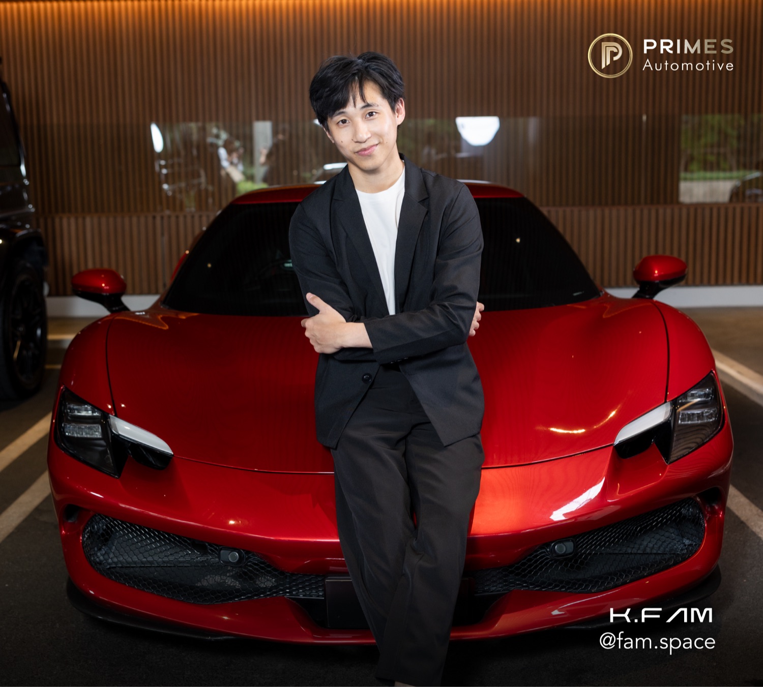 K.FAM @fam.space กับ Ferrari 296 GTB Prime Cars Rental เช่าซุปเปอร์คาร์บน Trip.com กรุงเทพ