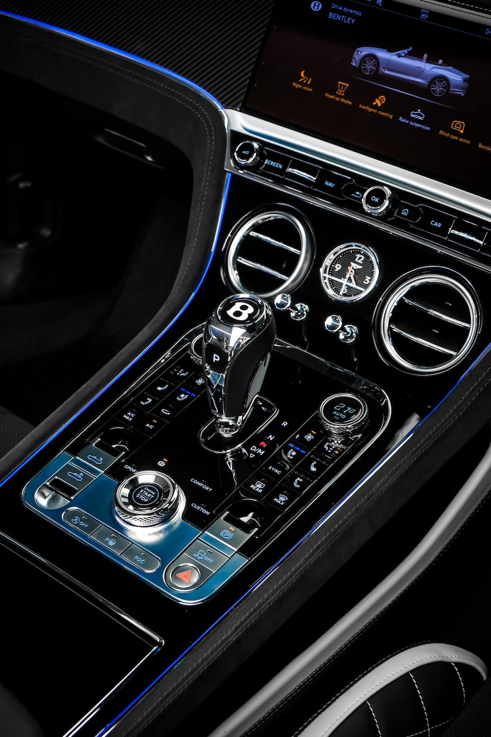 แผงหน้าปัด Bentley Continental GT Speed — Bentley Rotating Display 12.3 นิ้ว | Bentley GT Speed dashboard Rotating Display 12.3 inch infotainment Thailand